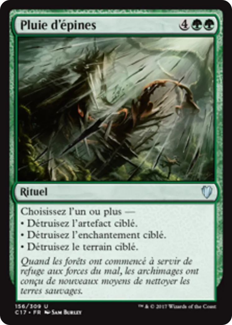 Pluie d'épines — Commander 2017 — Magic: The Gathering
