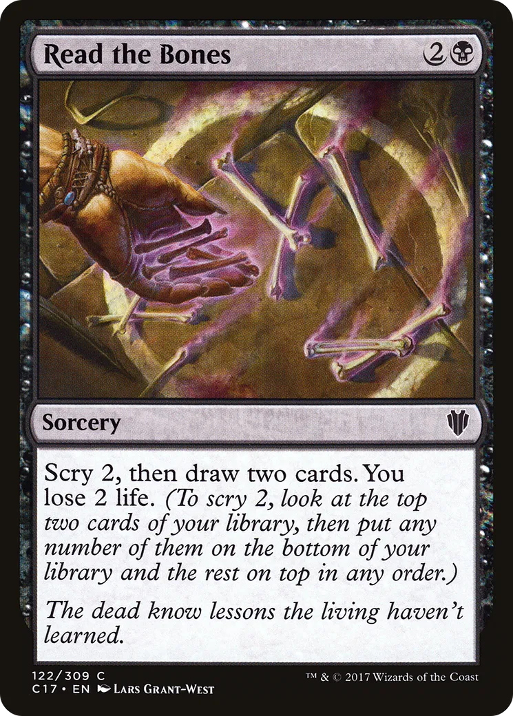 Read the Bones — Commander 2017 — Magic: The Gathering
