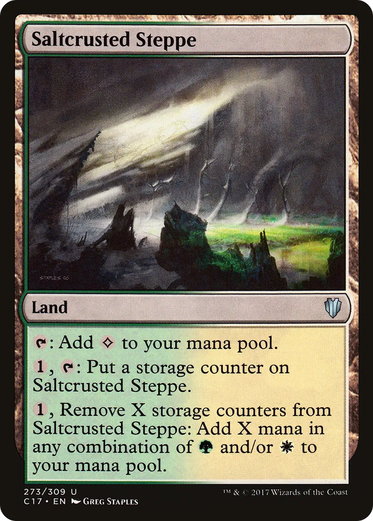 Saltcrusted Steppe — Commander 2017 — Magic: The Gathering