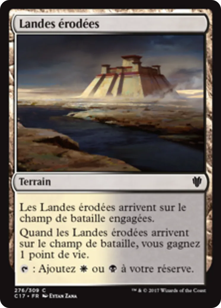 Landes érodées — Commander 2017 — Magic: The Gathering