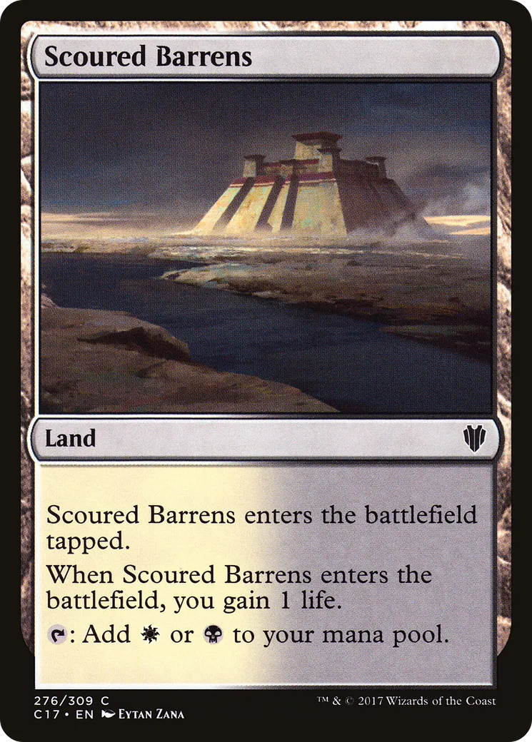Scoured Barrens — Commander 2017 — Magic: The Gathering
