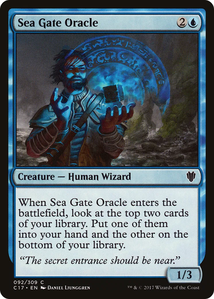 Sea Gate Oracle — Commander 2017 — Magic: The Gathering