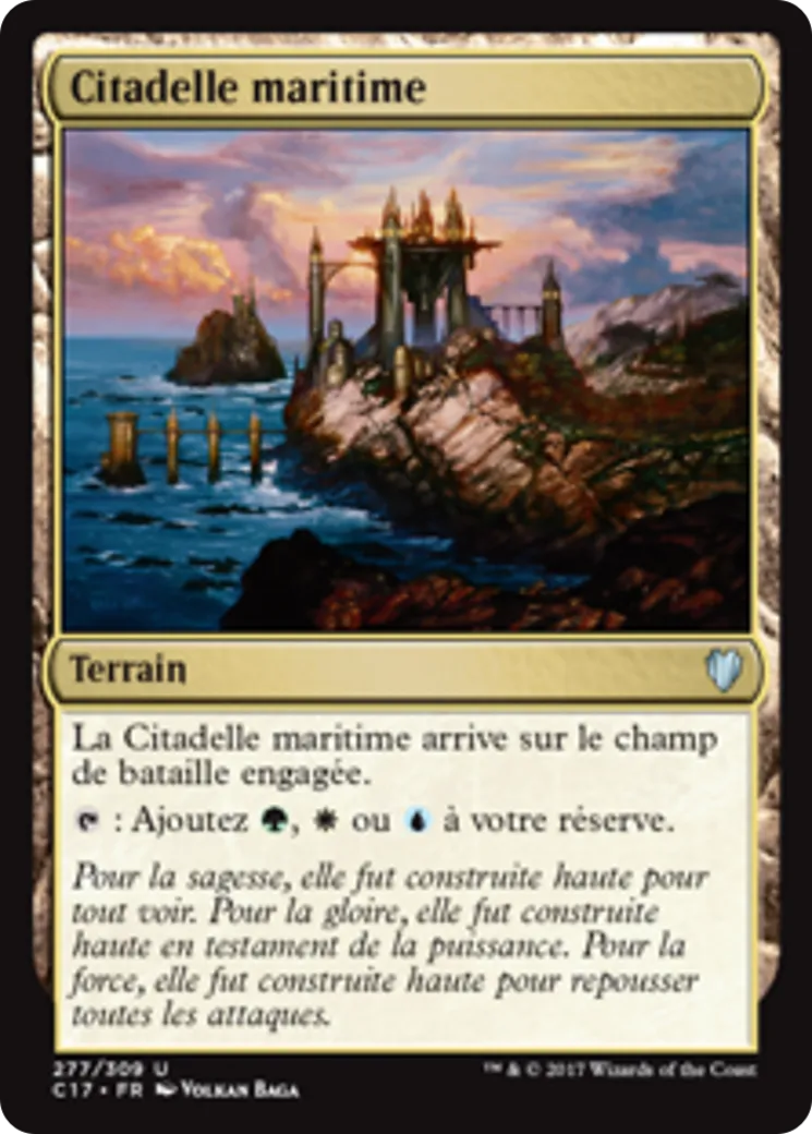 Citadelle maritime — Commander 2017 — Magic: The Gathering