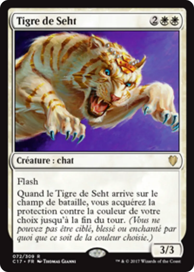 Tigre de Seht — Commander 2017 — Magic: The Gathering