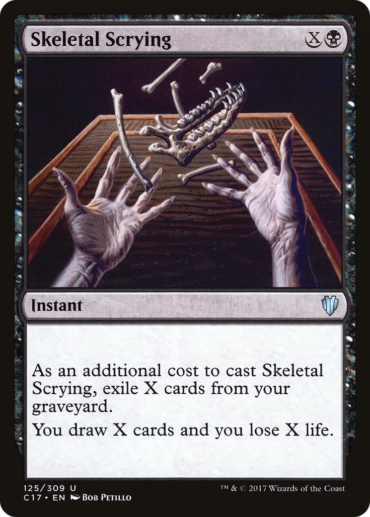 Skeletal Scrying — Commander 2017 — Magic: The Gathering