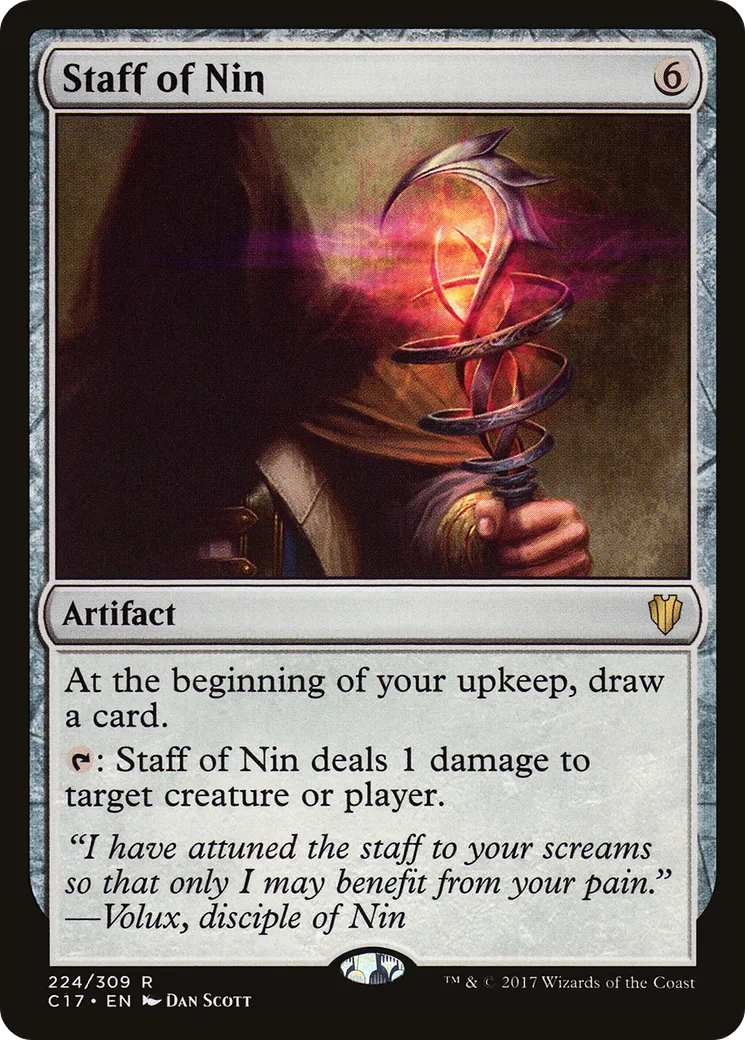 Staff of Nin — Commander 2017 — Magic: The Gathering