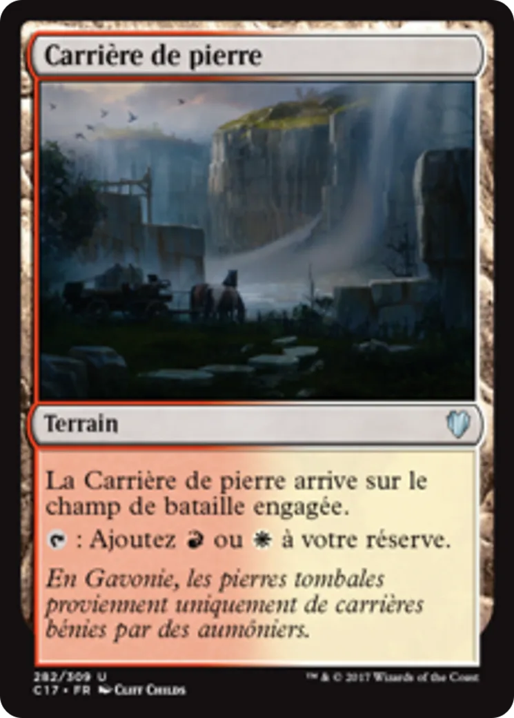 Carrière de pierre — Commander 2017 — Magic: The Gathering