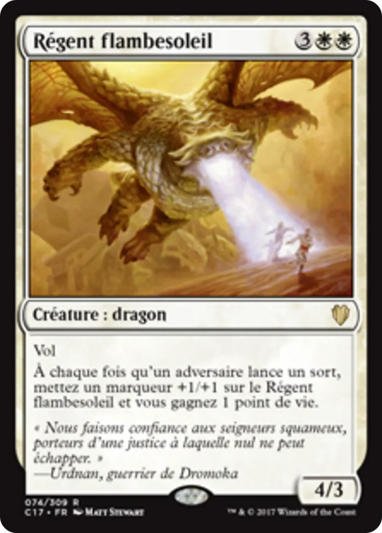 Régent flambesoleil — Commander 2017 — Magic: The Gathering