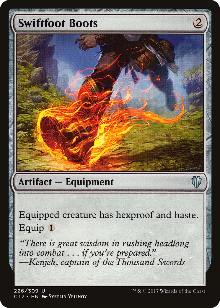 Swiftfoot Boots — Commander 2017 — Magic: The Gathering