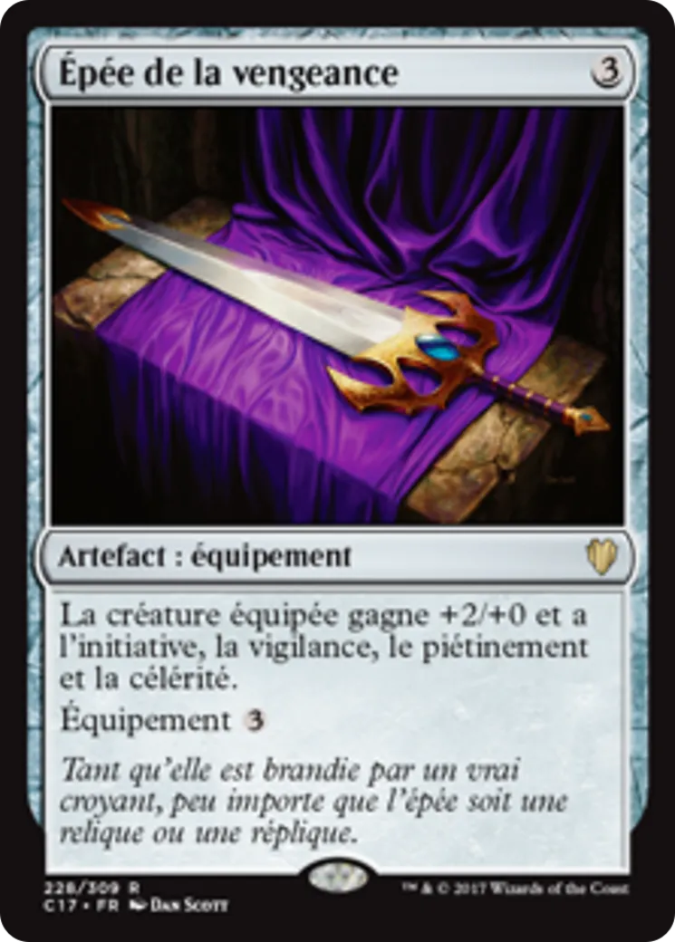 Épée de la vengeance — Commander 2017 — Magic: The Gathering