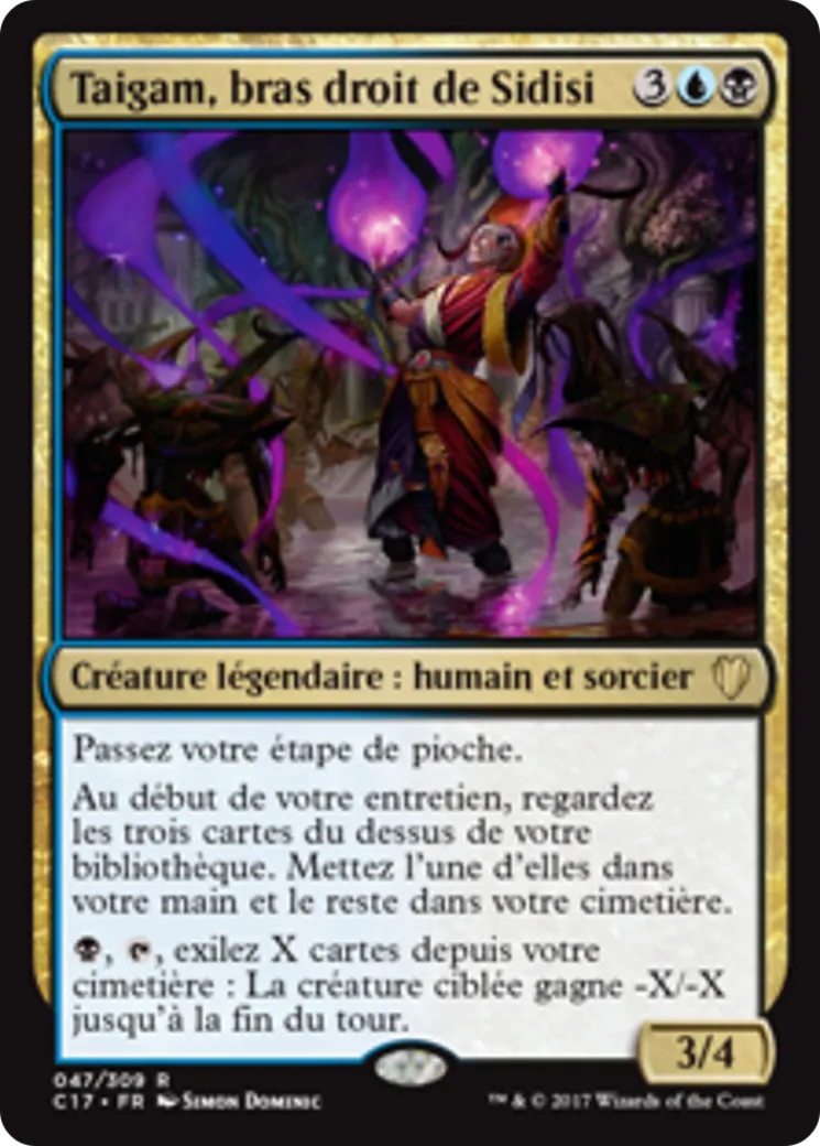Taigam, bras droit de Sidisi — Commander 2017 — Magic: The Gathering