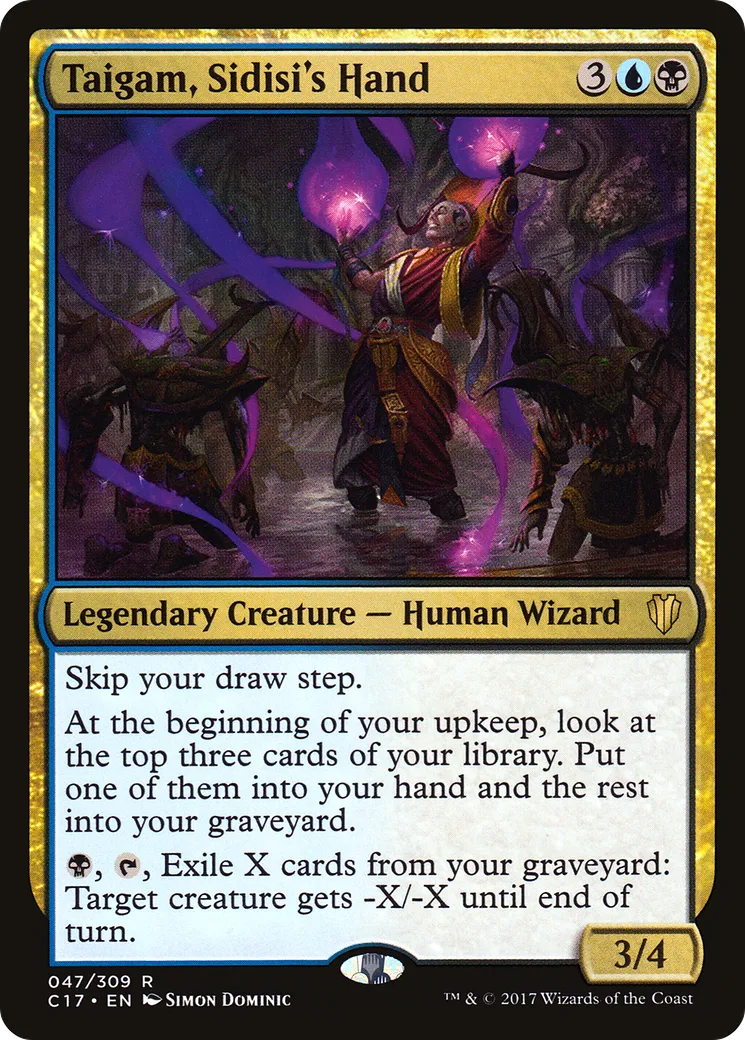Taigam, Sidisi's Hand — Commander 2017 — Magic: The Gathering