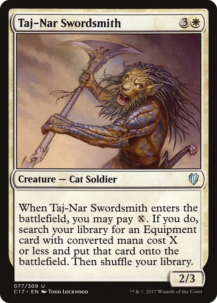Taj-Nar Swordsmith — Commander 2017 — Magic: The Gathering
