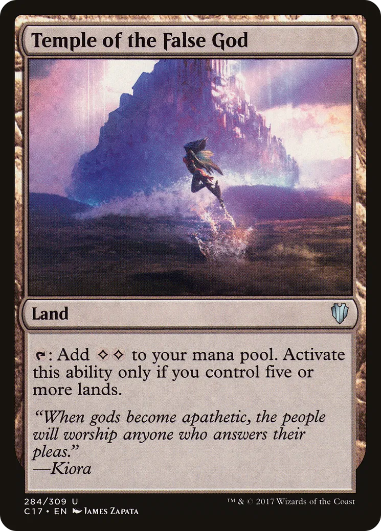 Temple de la fausse divinité — Commander 2017 — Magic: The Gathering