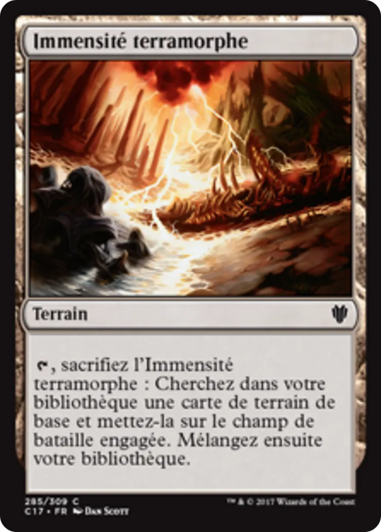 Immensité terramorphe — Commander 2017 — Magic: The Gathering