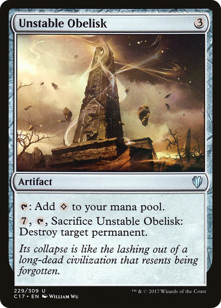 Unstable Obelisk — Commander 2017 — Magic: The Gathering