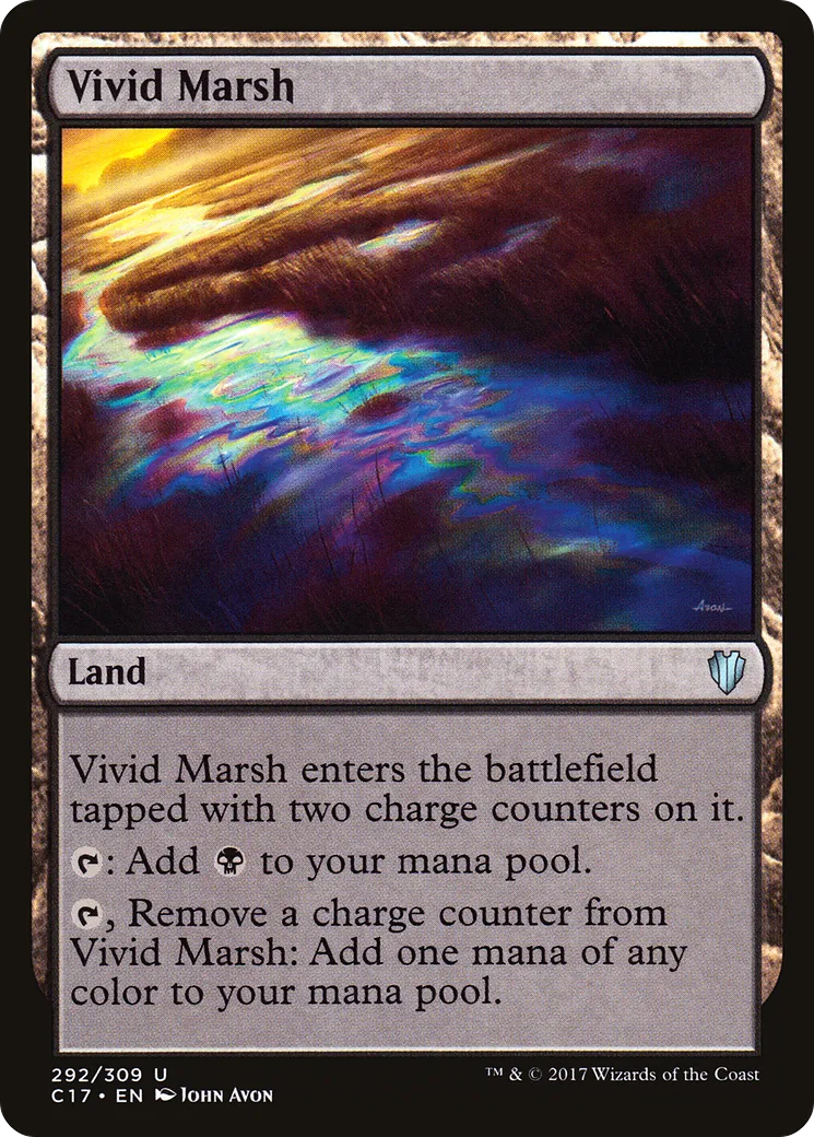Vivid Marsh — Commander 2017 — Magic: The Gathering