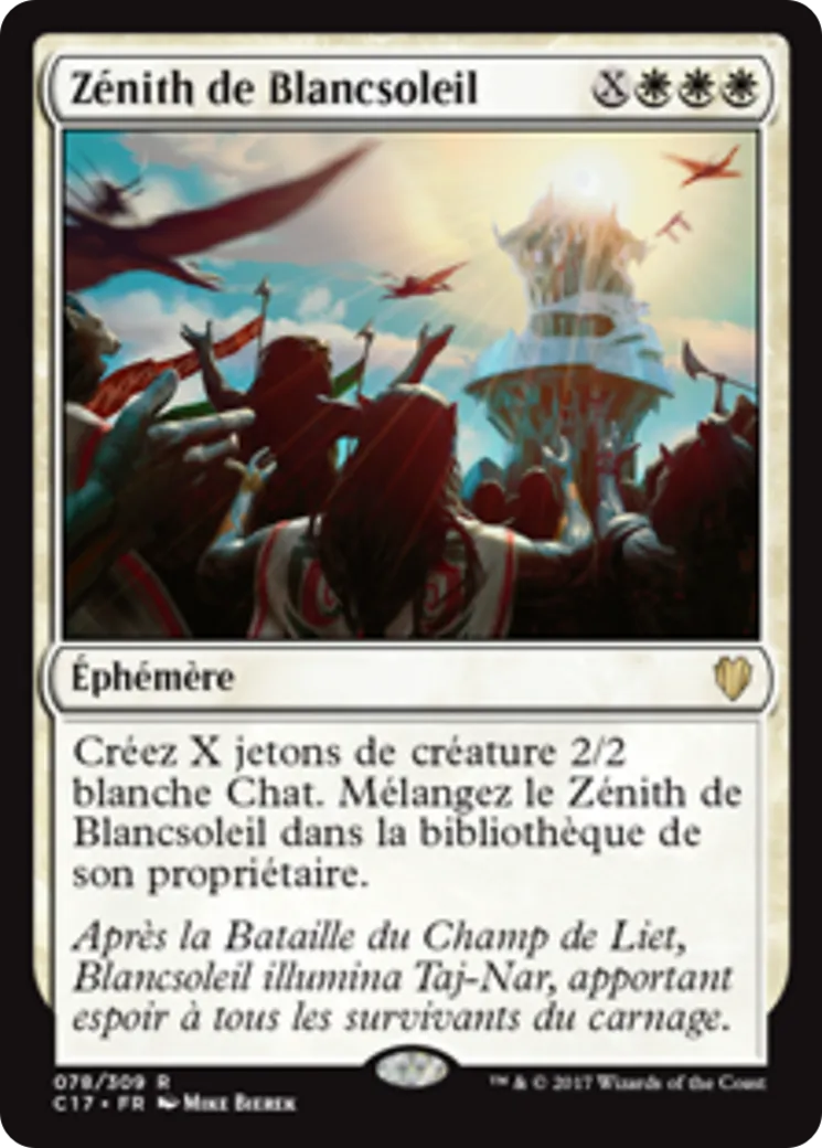 Zénith de Blancsoleil — Commander 2017 — Magic: The Gathering