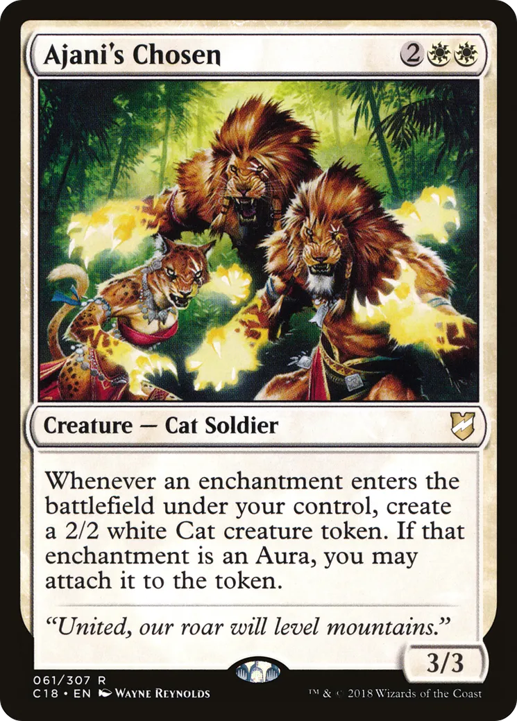 Ajani's Chosen — Commander 2018 — Magic: The Gathering