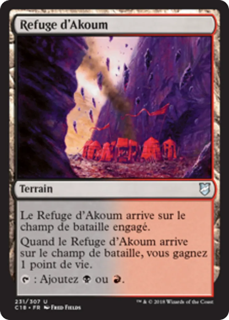 Refuge d'Akoum — Commander 2018 — Magic: The Gathering