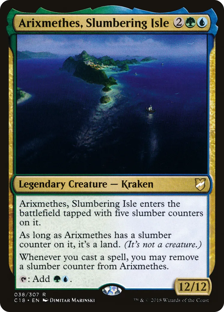 Arixmethes, Slumbering Isle — Commander 2018 — Magic: The Gathering