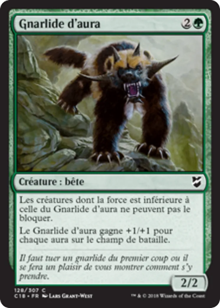 Gnarlide d'aura — Commander 2018 — Magic: The Gathering