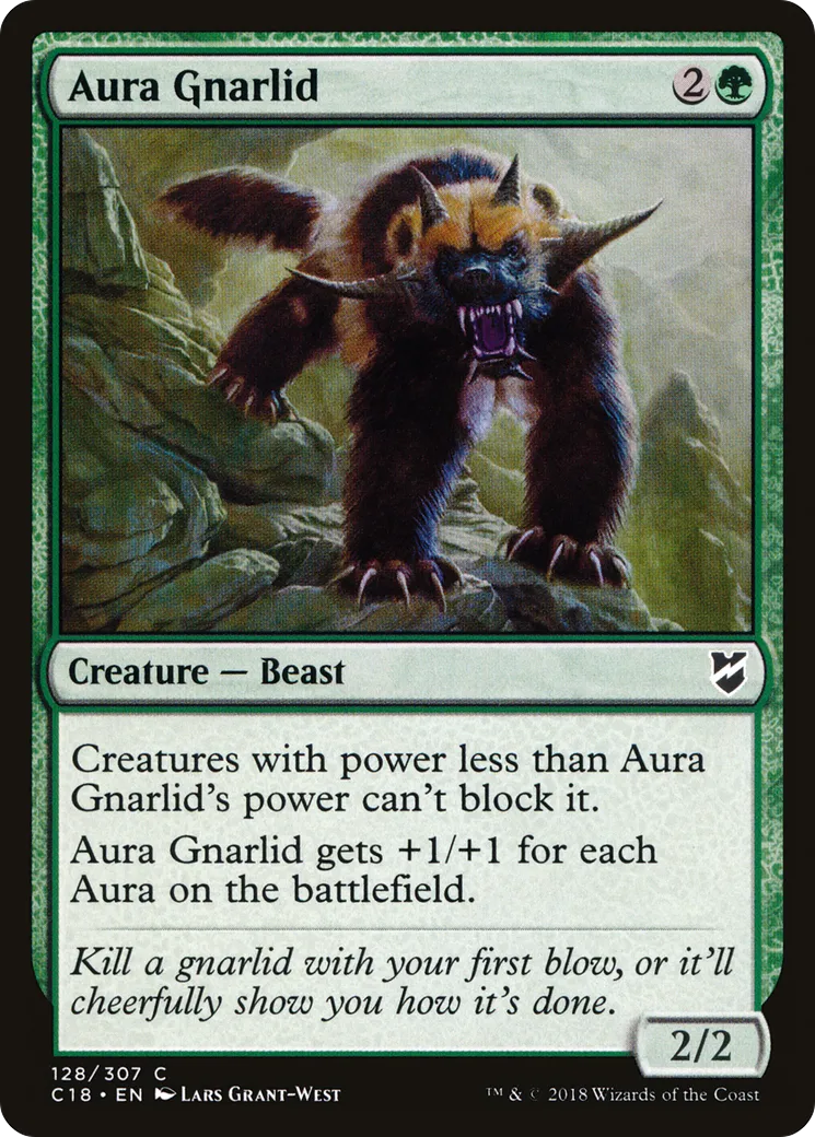 Aura Gnarlid from Commander 2018 - Magic: The Gathering