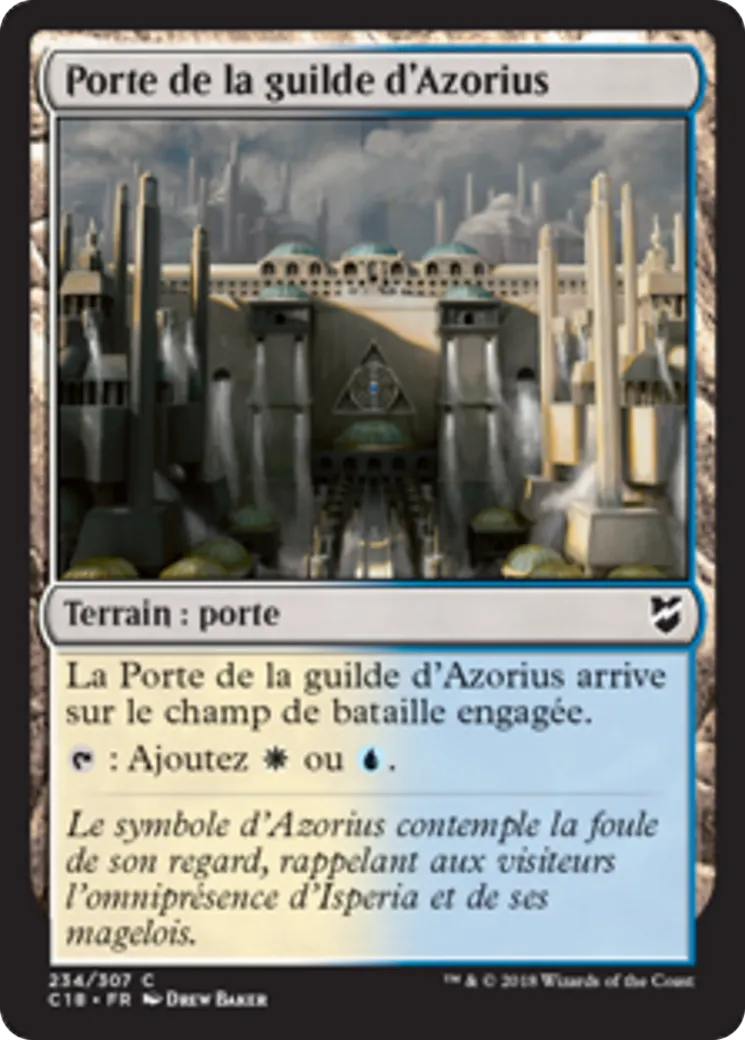 Porte de la guilde d'Azorius — Commander 2018 — Magic: The Gathering