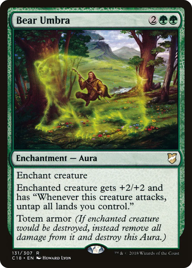 Bear Umbra — Commander 2018 — Magic: The Gathering