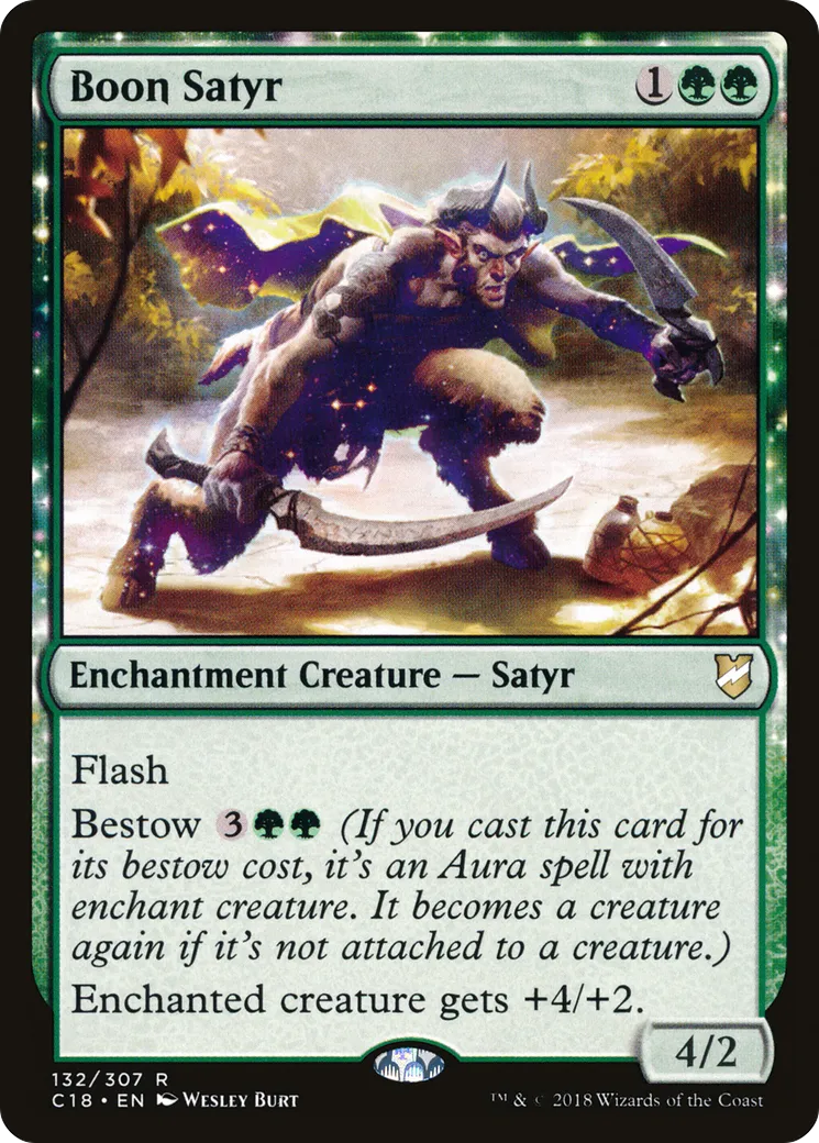 Boon Satyr — Commander 2018 — Magic: The Gathering