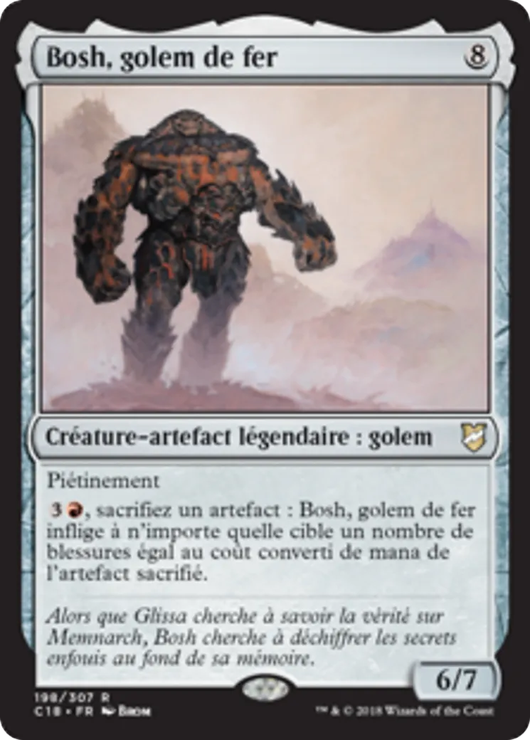 Bosh, golem de fer from Commander 2018 - Magic: The Gathering