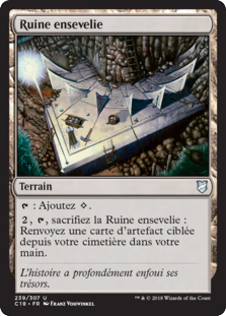 Ruine ensevelie — Commander 2018 — Magic: The Gathering