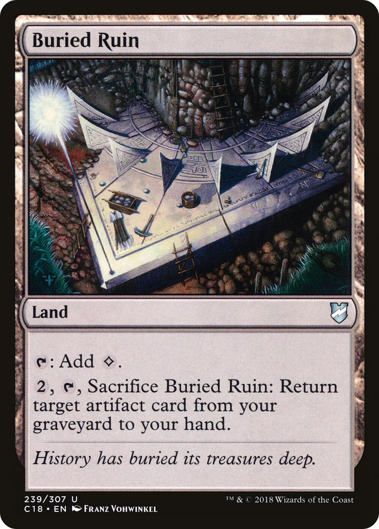 Ruine ensevelie — Commander 2018 — Magic: The Gathering