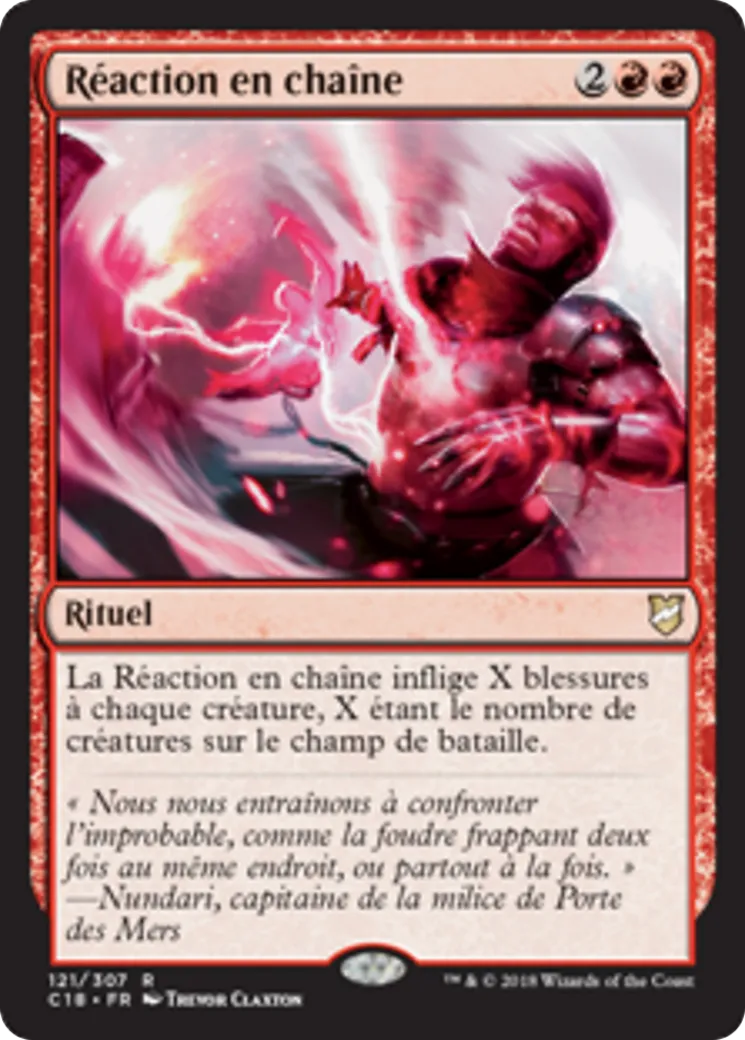 Réaction en chaîne — Commander 2018 — Magic: The Gathering