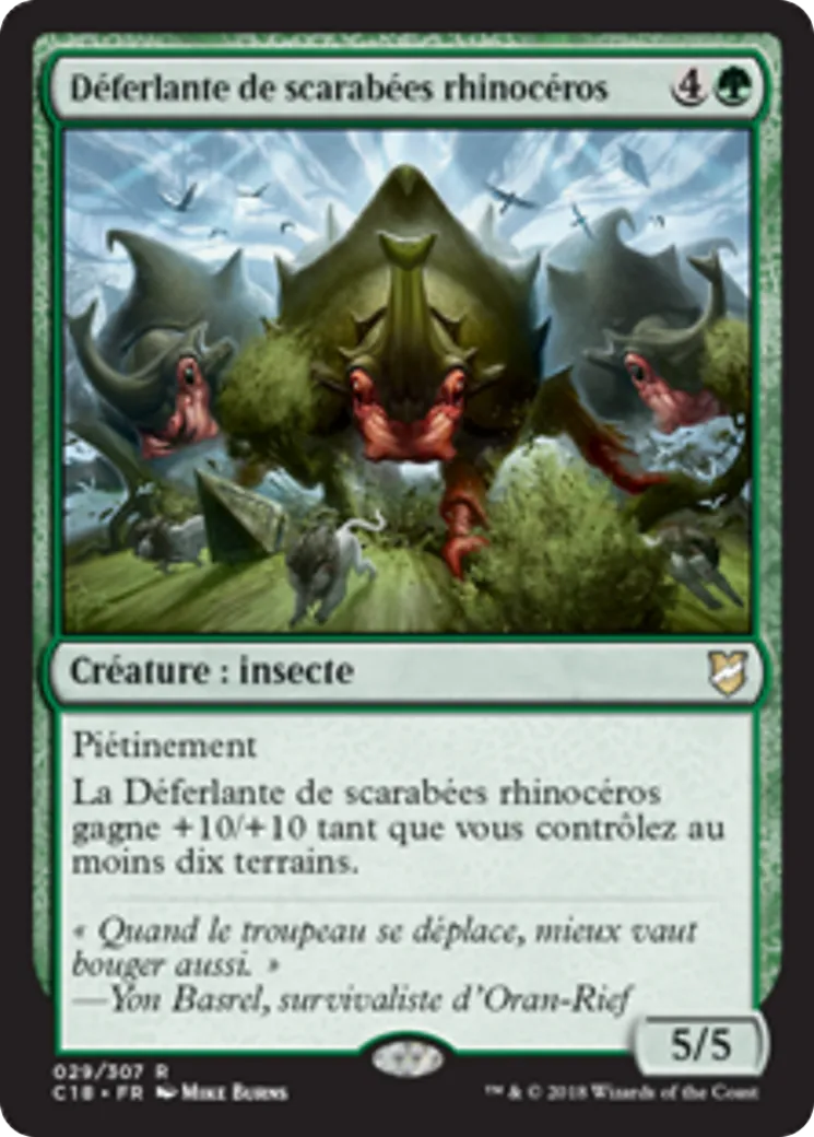 Déferlante de scarabées rhinocéros — Commander 2018 — Magic: The Gathering