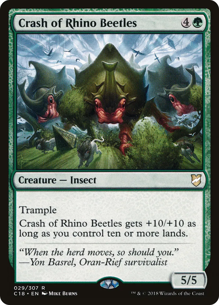 Crash of Rhino Beetles — Commander 2018 — Magic: The Gathering