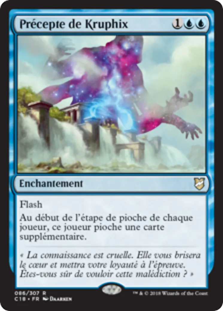 Précepte de Kruphix — Commander 2018 — Magic: The Gathering