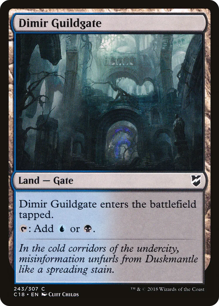 Dimir Guildgate from Commander 2018 - Magic: The Gathering