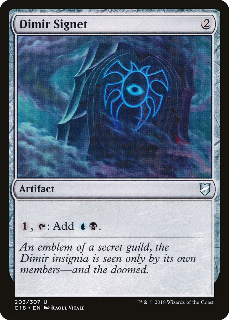 Dimir Signet — Commander 2018 — Magic: The Gathering