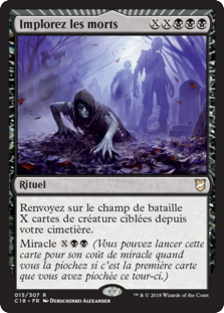 Implorez les morts — Commander 2018 — Magic: The Gathering