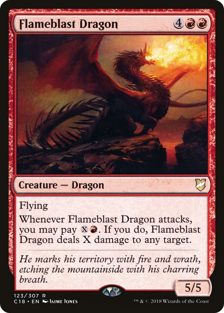 Flameblast Dragon — Commander 2018 — Magic: The Gathering