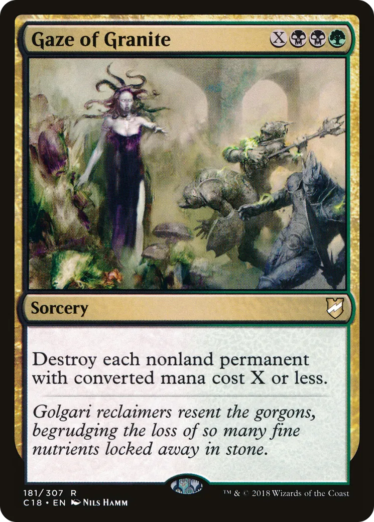 Gaze of Granite — Commander 2018 — Magic: The Gathering