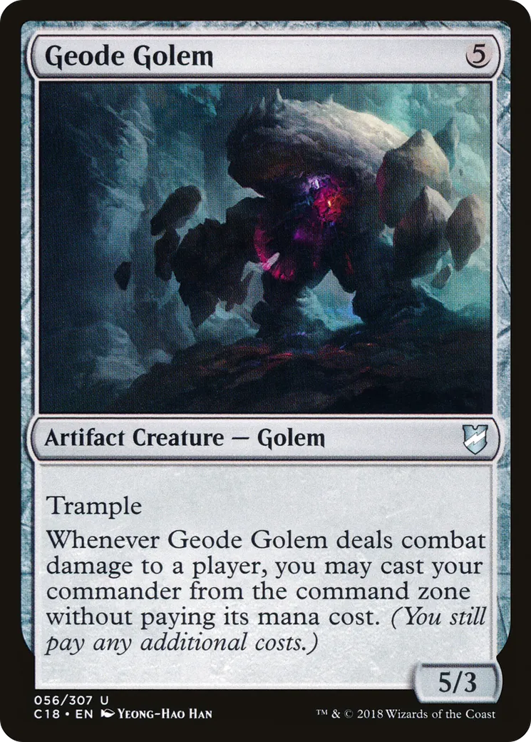 Geode Golem — Commander 2018 — Magic: The Gathering