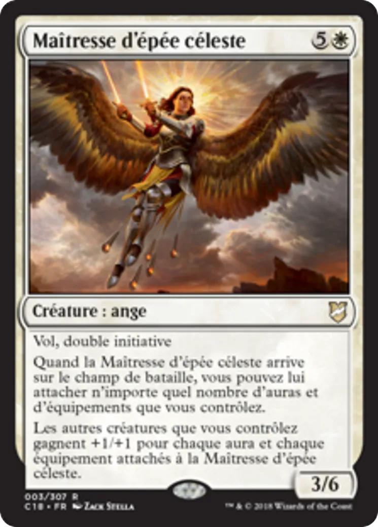 Maîtresse d'épée céleste — Commander 2018 — Magic: The Gathering