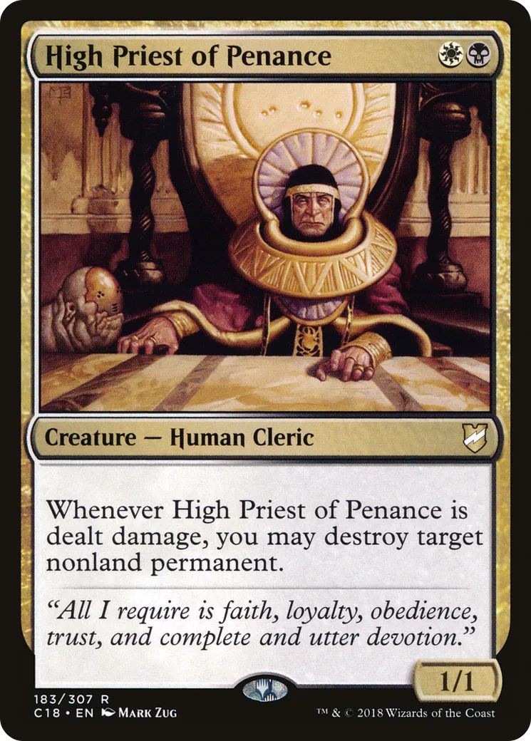 Grand prêtre de la pénitence — Commander 2018 — Magic: The Gathering