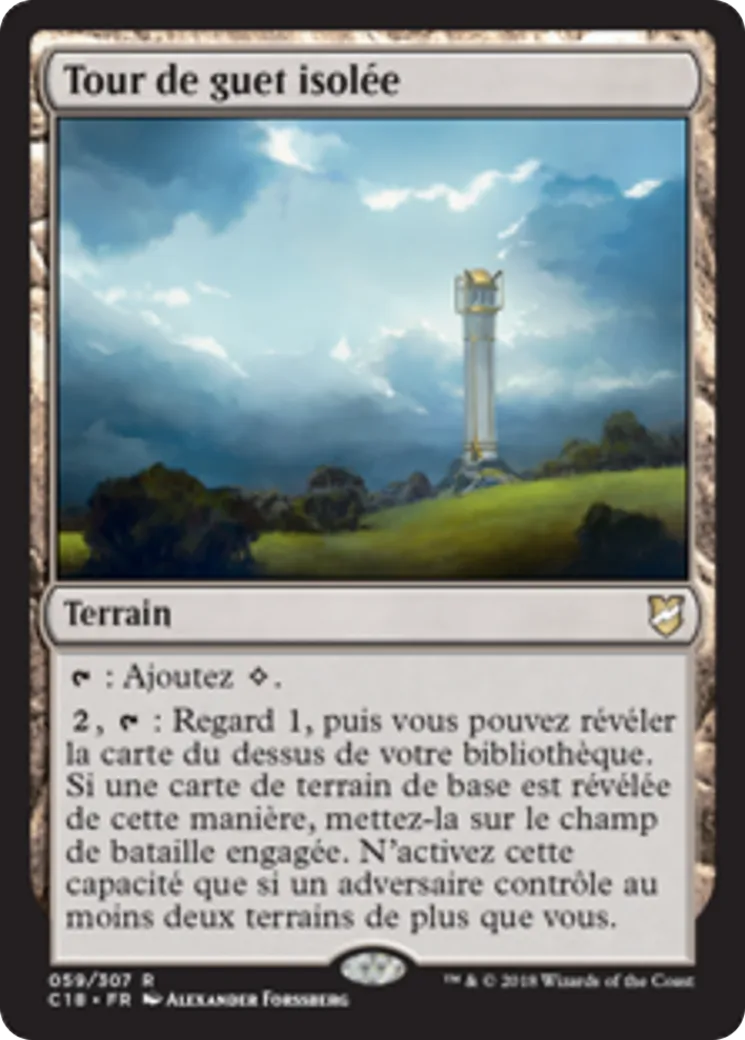 Tour de guet isolée — Commander 2018 — Magic: The Gathering