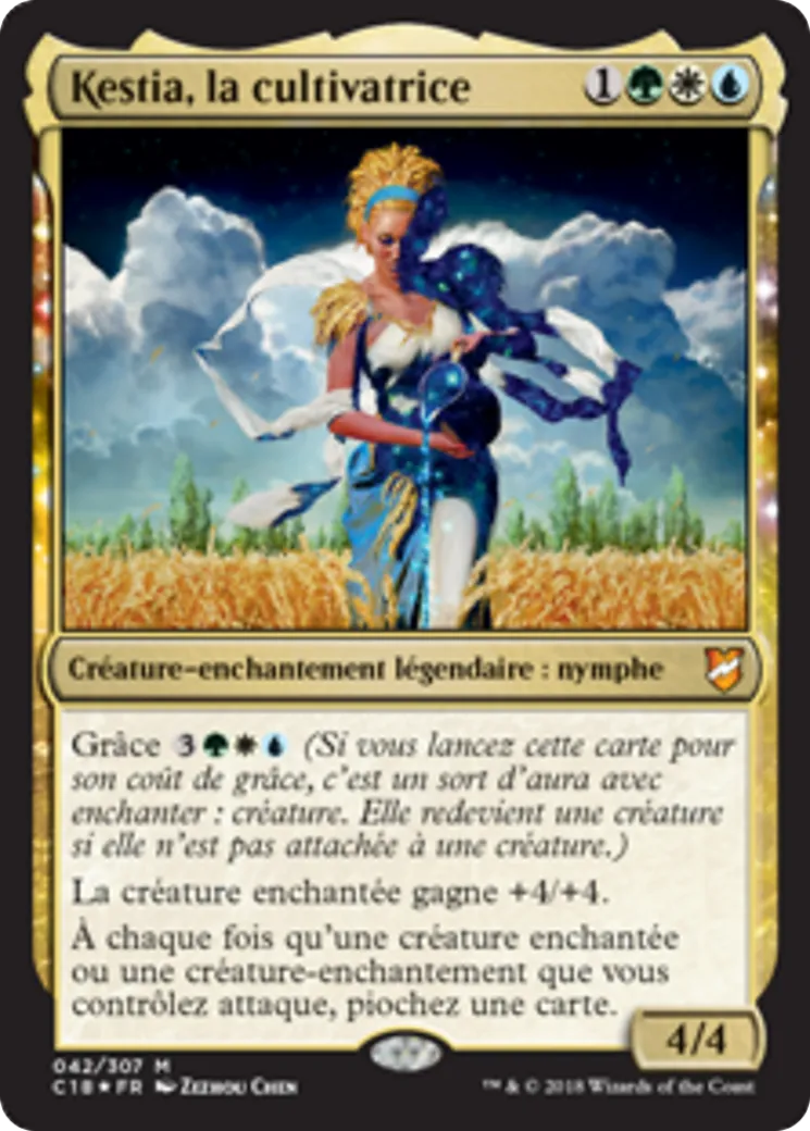 Kestia, la cultivatrice from Commander 2018 - Magic: The Gathering