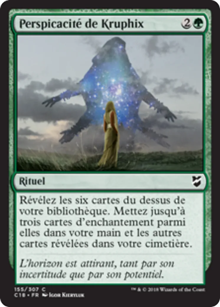 Perspicacité de Kruphix — Commander 2018 — Magic: The Gathering