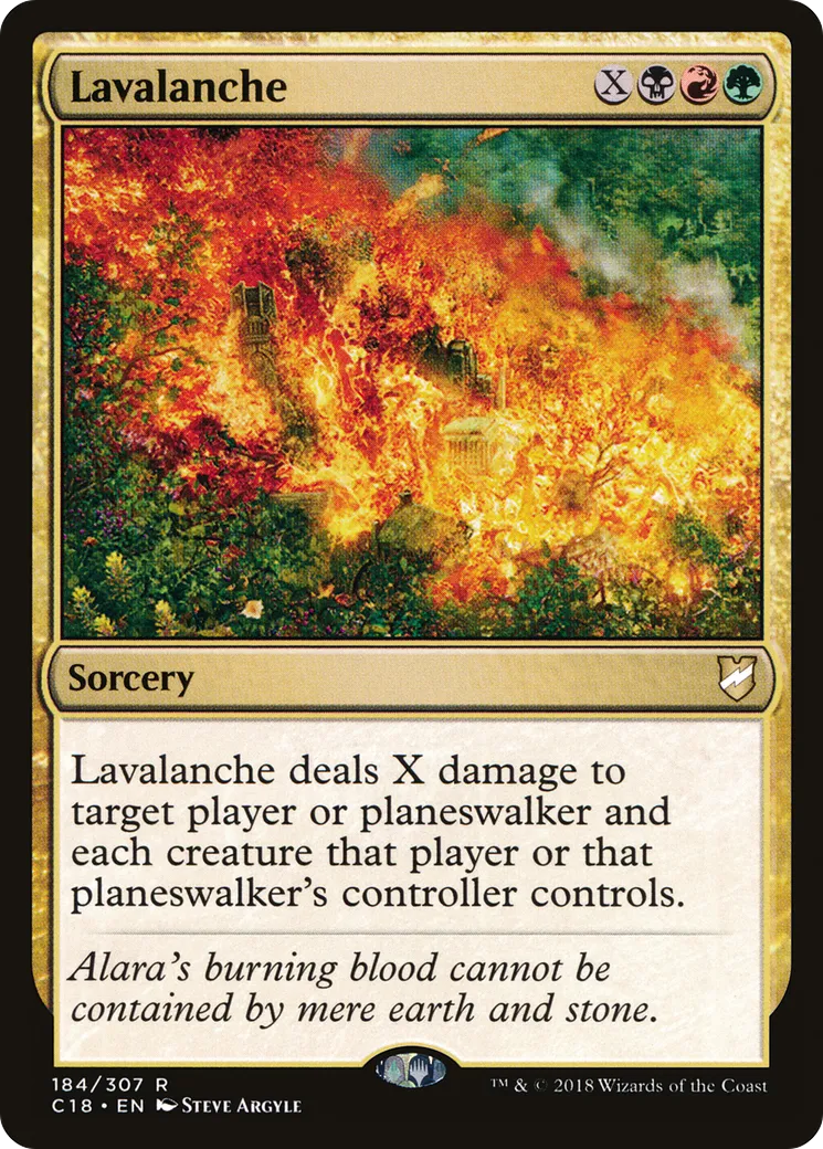 Lavalanche — Commander 2018 — Magic: The Gathering