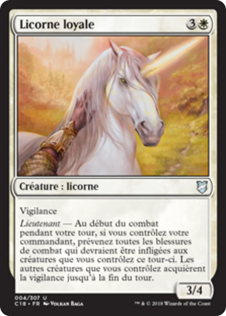 Licorne loyale from Commander 2018 - Magic: The Gathering
